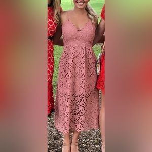 Lace a Line MIDI dress